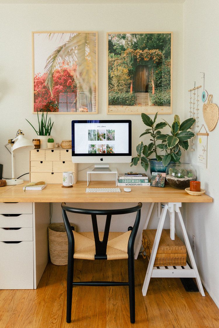 wood home office